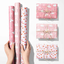 Moderne Geschenkpapier Set 3 Rollen Mädchen Ballett Schwan