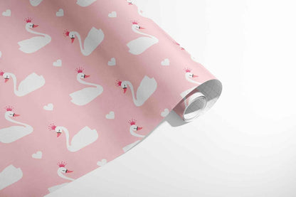 Geschenkpapier Set Rosa Mädchen 3 Rollen - Ballett, Schwan, Herz