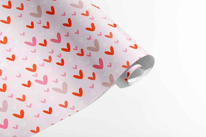 Geschenkpapier Set 3 Rollen Rosa Mädchen Geburtstag 43cm x 3m