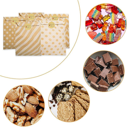 71tlg Candybar Zubehör Set Tüten Sticker mit Zuckerzangen