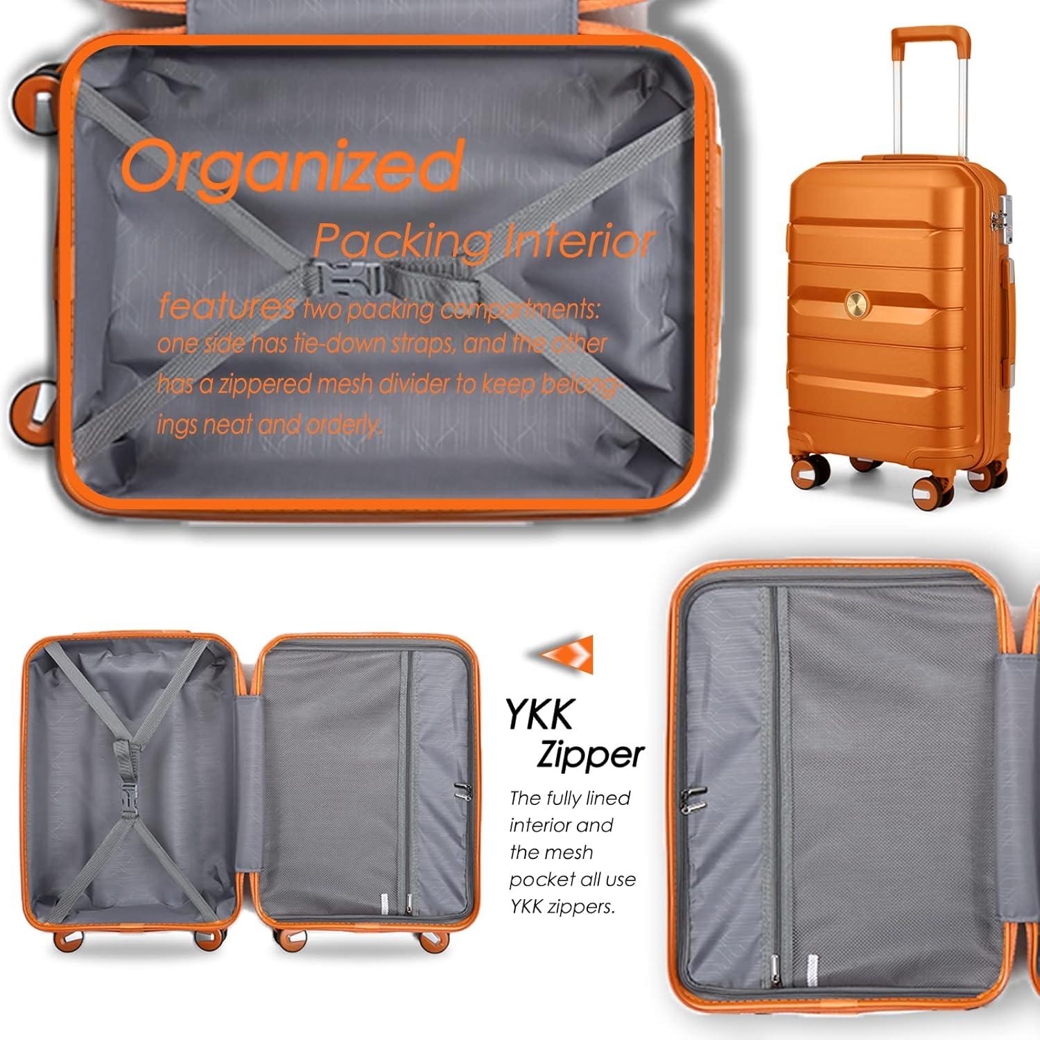 Kofferset 4tlg Handgepäck Trolley Hartschalen Koffer Polypropylen TSA