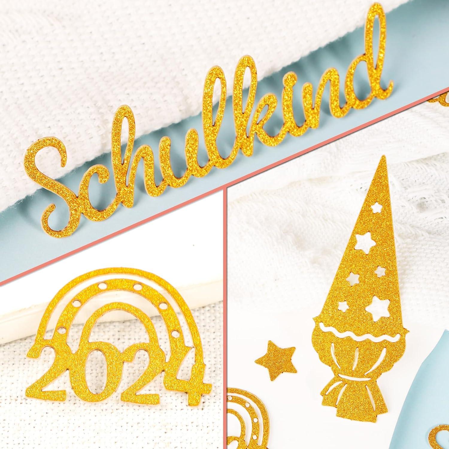 Einschulung Konfetti Glitzer Gold Streudeko Schultüte Tischdekoration