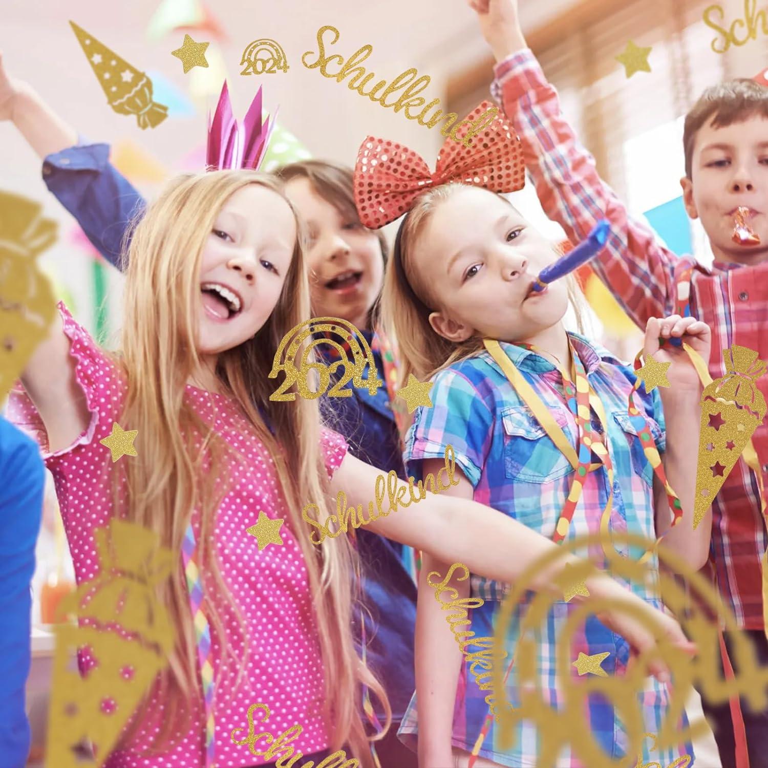 Einschulung Konfetti Schulkind Glitzer Gold Tischdeko 50
