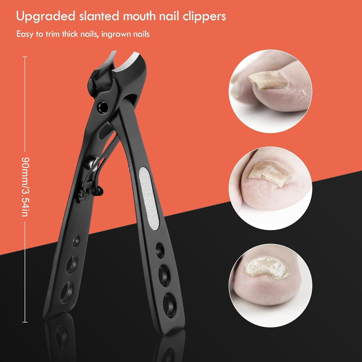 BEZOX Nagelknipser für Eingewachsene und dicke Nägel Premium Edelstahl