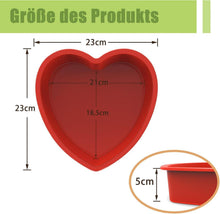 Silikon Backform Herz Ø 20cm Antihaftform für Herzkuchen