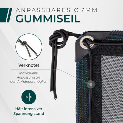 Feinmaschiges Anhängernetz 3x5m mit Gummizug – Ladungssicherung
