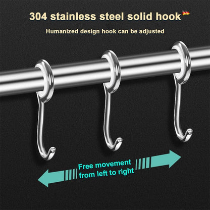 Magnetleiste Messerhalter Edelstahl 40cm Starkem Magnet 6 Haken