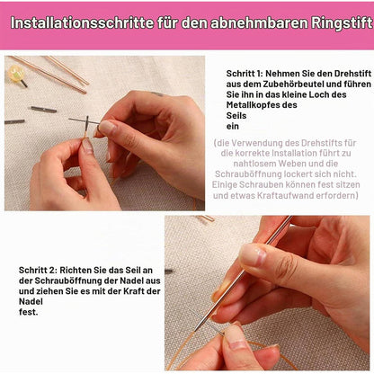 Buntes Rundstricknadel Set – Austauschbar & Mit Aufbewahrungsbox