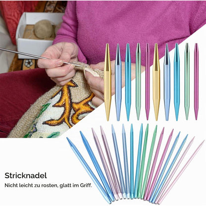 Buntes Rundstricknadel Set – Austauschbar & Mit Aufbewahrungsbox