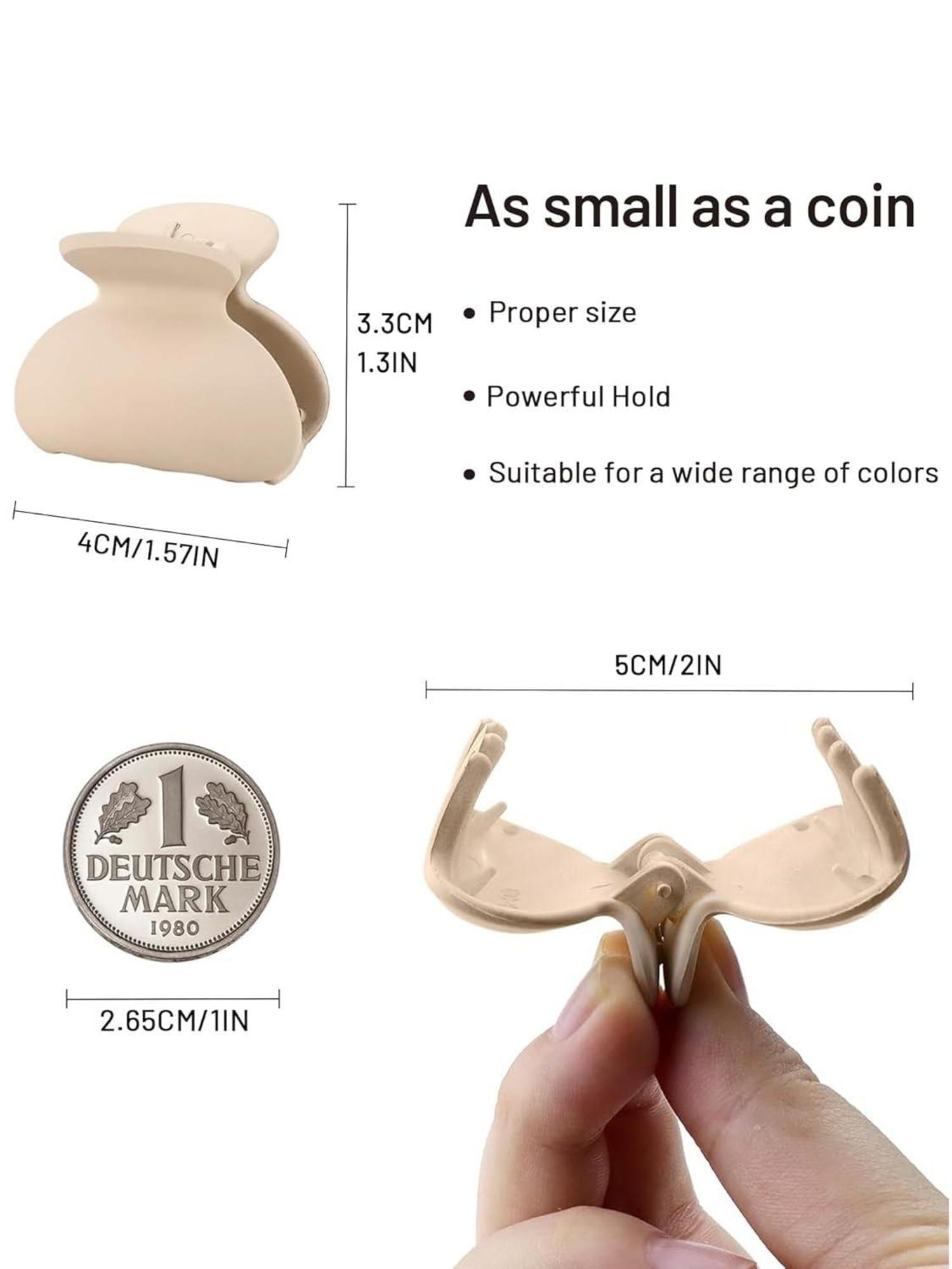 Haarklammer Haarspangen Damen Haarspange Matt Hair Clips Kinder - 12 Stück