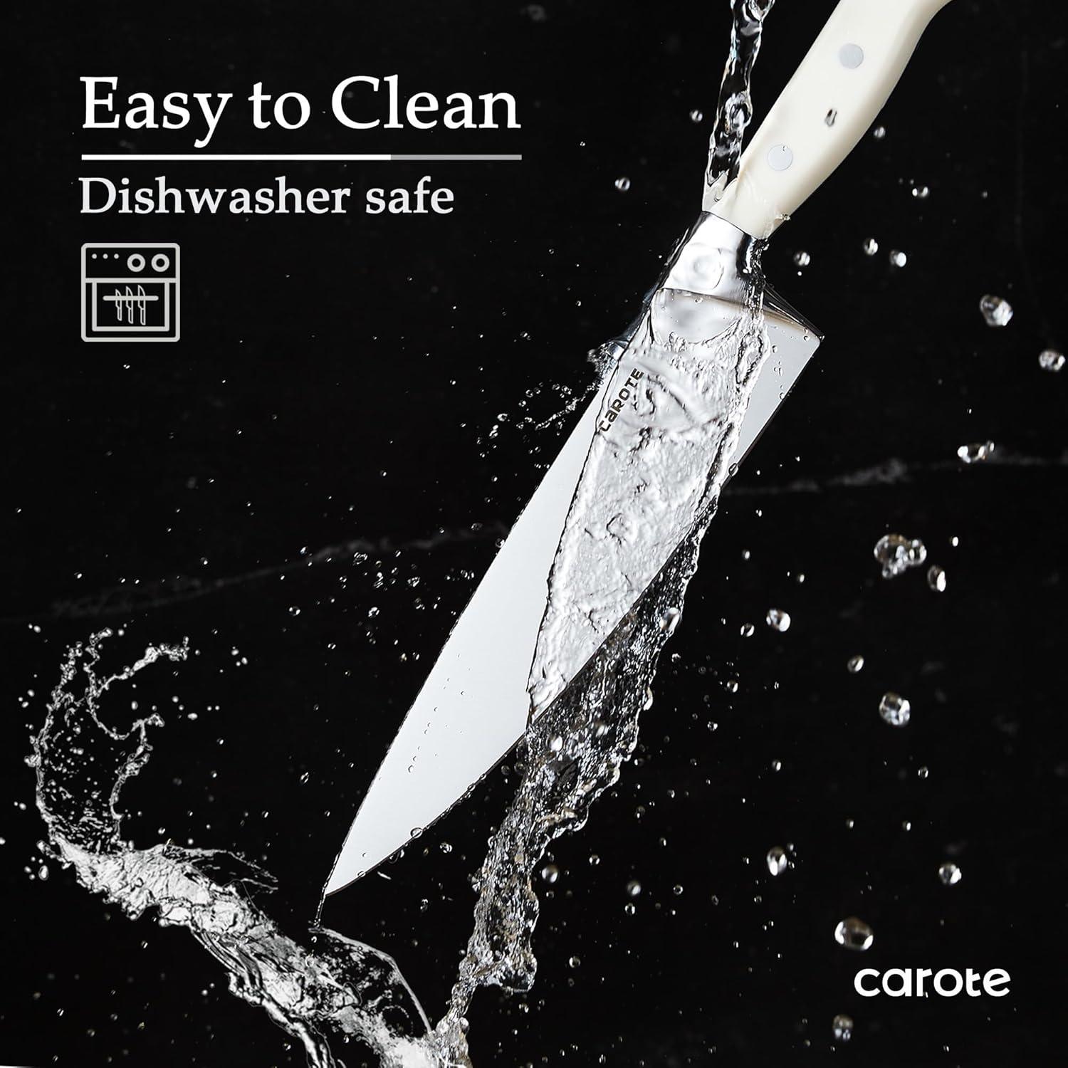 Messerblock Set 14-tlg Küchenmesser Stahl Profi Kochmesser Brotmesser