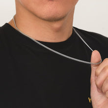 KRKC&CO Herren Kette 3mm Edelstahl Panzerkette 14K Gold