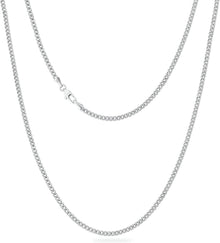 Edelstahl Panzerkette mit Diamantschliff 14K Gold vergoldet 3mm 45.7cm