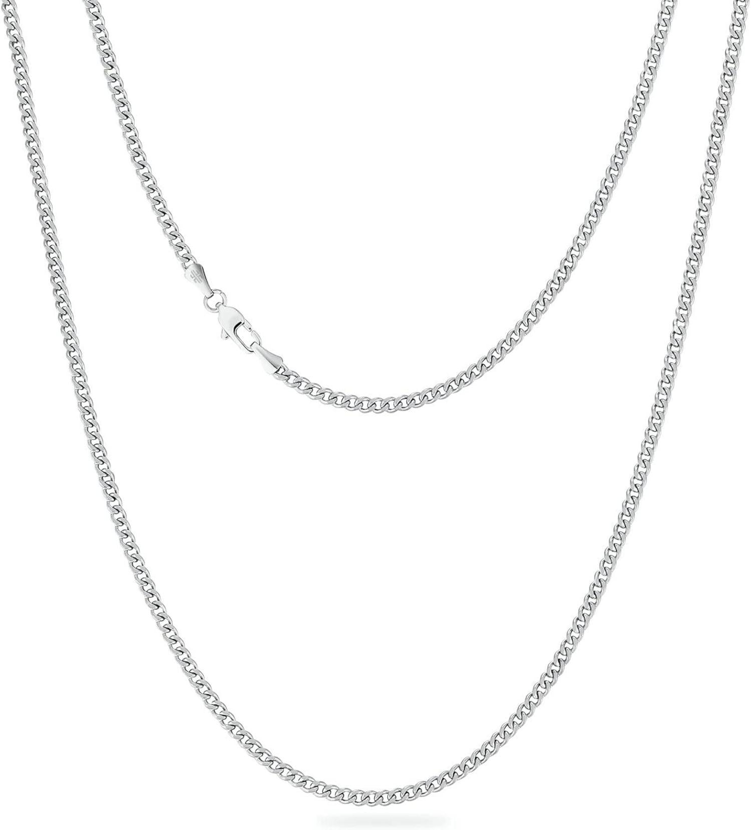 Panzerkette Diamantschliff Gold vergoldet 3mm Silber