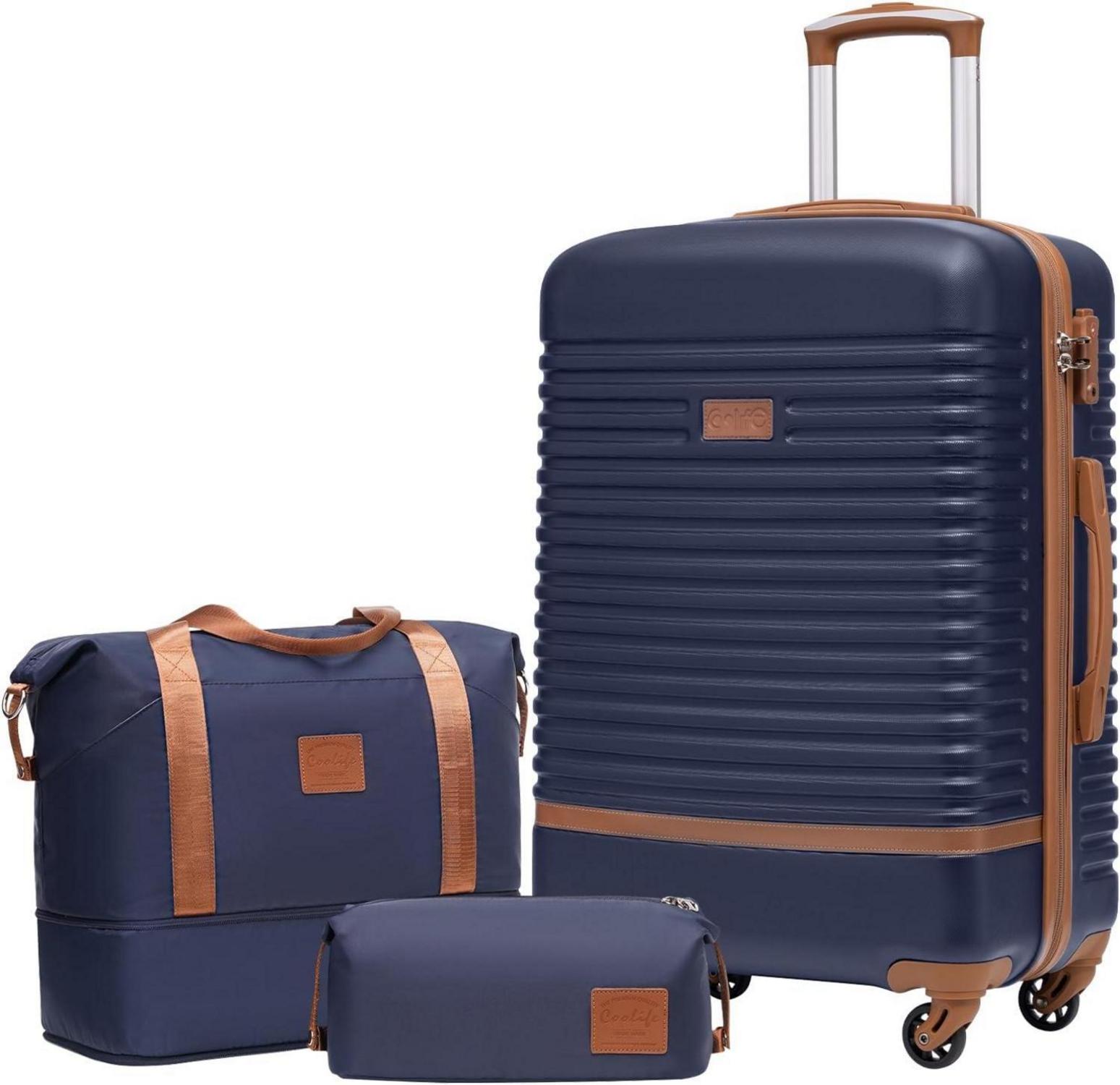 Koffer Trolley Reisekoffer ABS Hartschale 4 Rollen TSA-Schloss