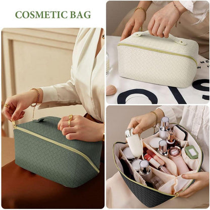 Reise Kosmetiktasche PU Leder Wasserdichter Make-up Organizer