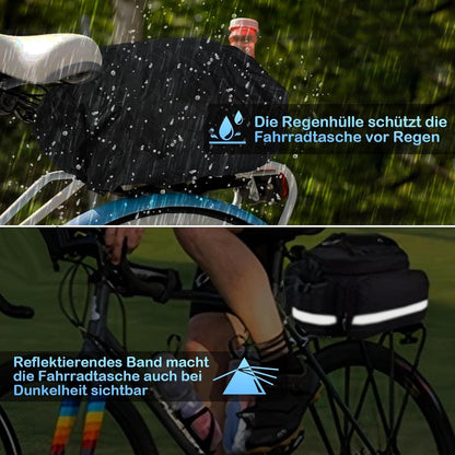 FINEW Fahrrad Gepäckträgertasche 10-20L Multifunktionale Hinter Gepäcktasche
