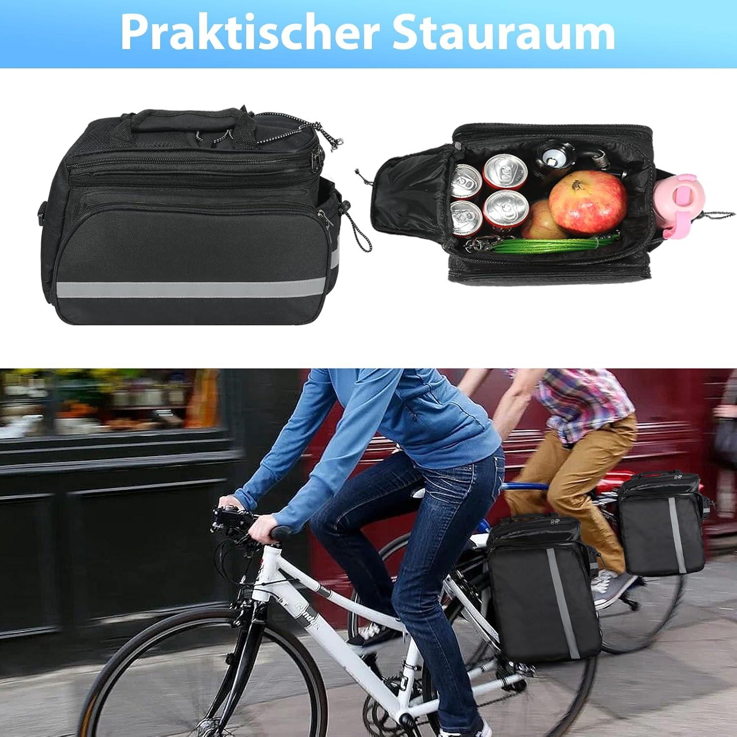 Fahrrad Gepäckträgertasche 10-20L Wasserdicht mit Reflektierend und