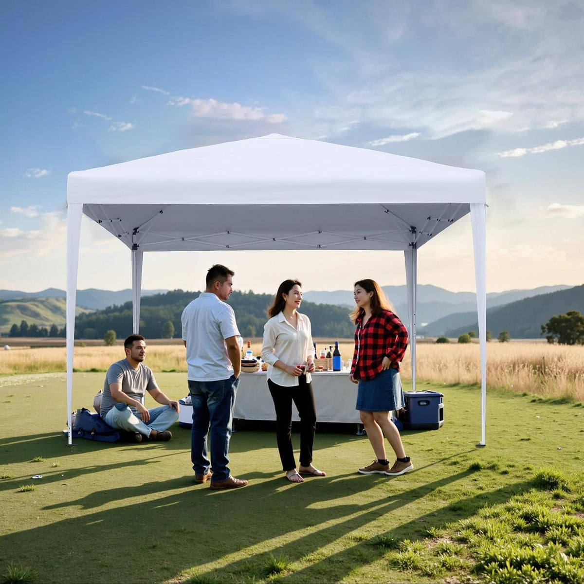 3x3 Faltpavillon Wasserdicht – Partyzelt für Garten & Events