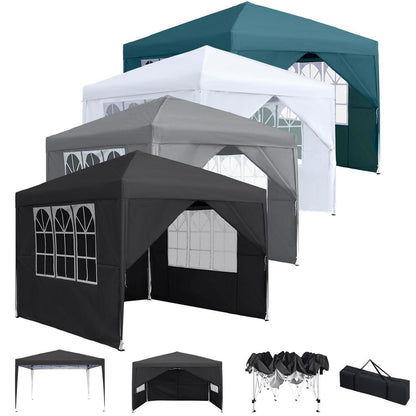 Faltpavillon 3x3m mit Seitenteilen – Garten & Partyzelt