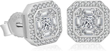 KRKC&CO S925 Silber Herren Ohrringe Iced Out Zirkonia 9mm