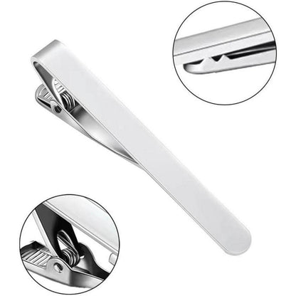 2x Krawattenklammer Set Herren – Silber & Gold | Geschenkidee