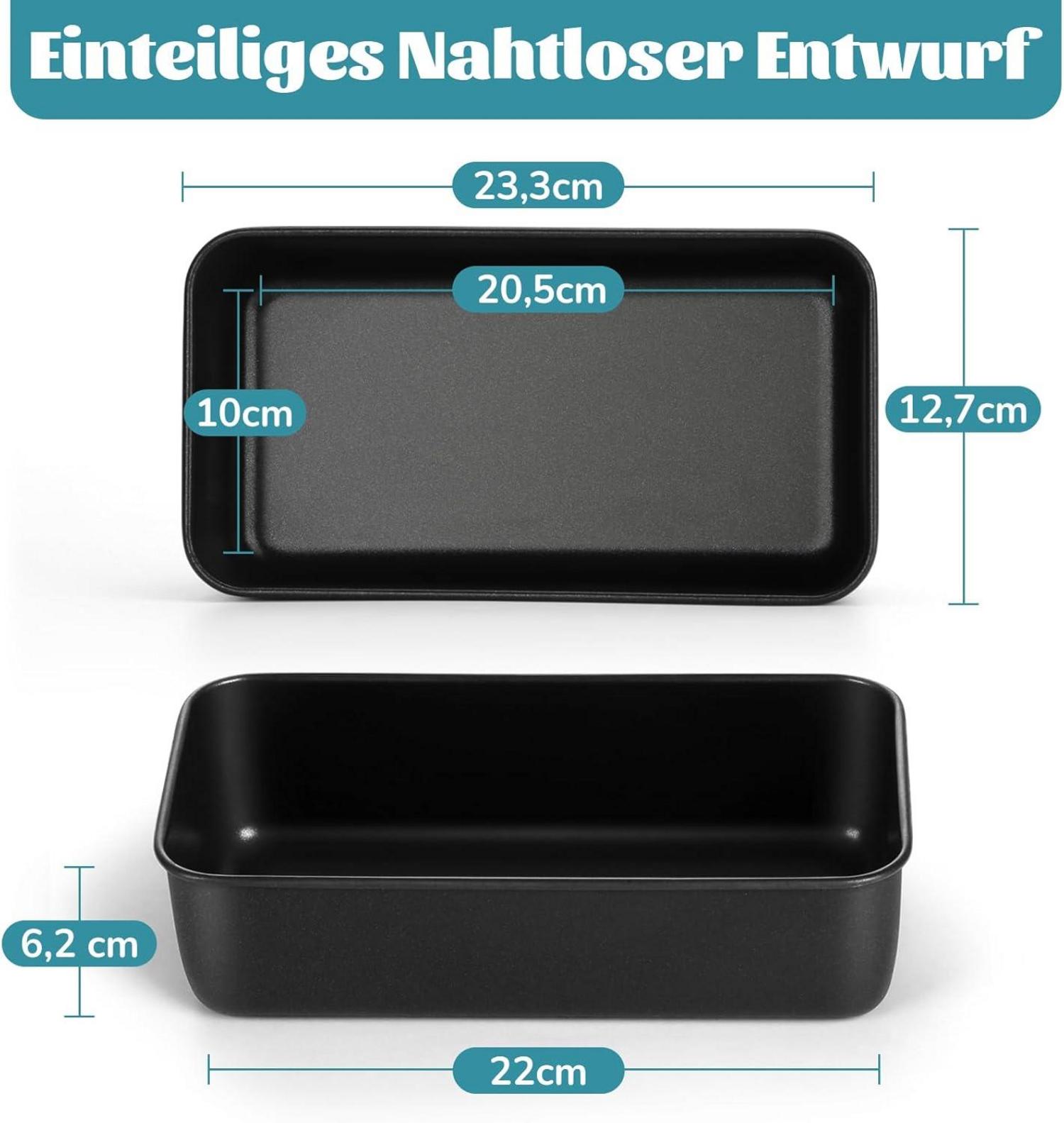 Homikit Kastenform 2er Set Edelstahl Antihaft