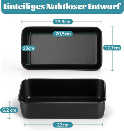 Homikit Kastenform 2er Set Edelstahl Antihaft