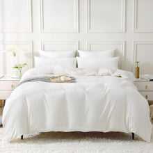 Bettwäsche-Set Milky White | 100% Baumwolle Stone Washed | 4-teilig
