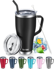 Thermobecher mit Strohhalm 850ml Kaffeebecher to go 2 Deckeln 30oz