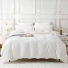 Bettwäsche-Set 200x200 Baumwolle Milky White Stone Washed