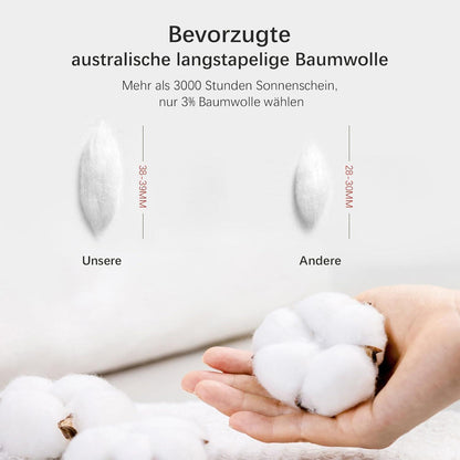 Bettwäsche-Set 200x200 Baumwolle Milky White Stone Washed