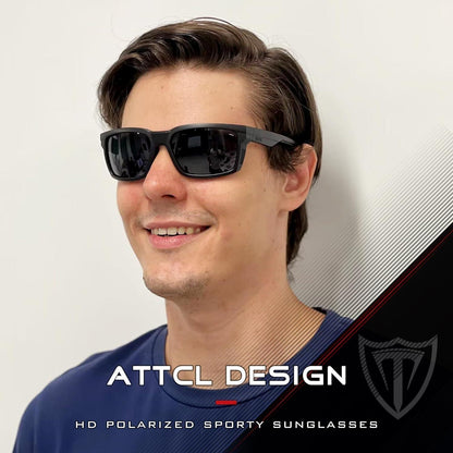 ATTCL Herren Polarisierte Sportsonnenbrille TR90 Rahmen