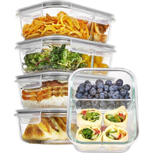 5er Glasbehälter mit Deckel 33oz, Meal Prep Boxen für