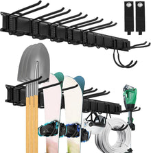 Garage Tool Management Wandregal mit Haken 9 verstellbaren Bügeleisen
