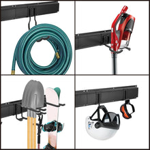 Sinoer Garage Wandregal mit 9 verstellbaren Haken - 48 Zoll