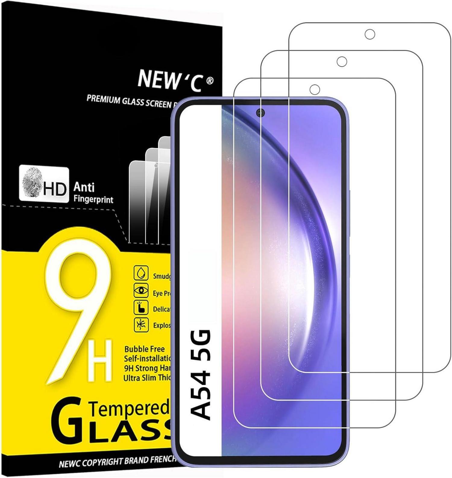 Panzer Schutz Glas für Samsung Galaxy A54 5G 9H 3er Set