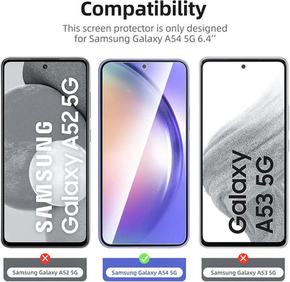 Panzer Schutzglas Samsung Galaxy A54 5G 9H Displayschutz 3