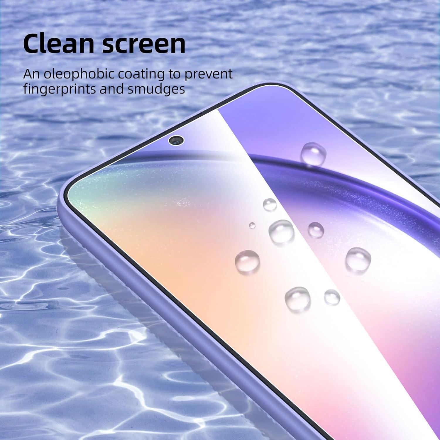 Panzer Schutz Glas Samsung Galaxy A54 5G 3 Stück 9H Härte 6,4 Zoll