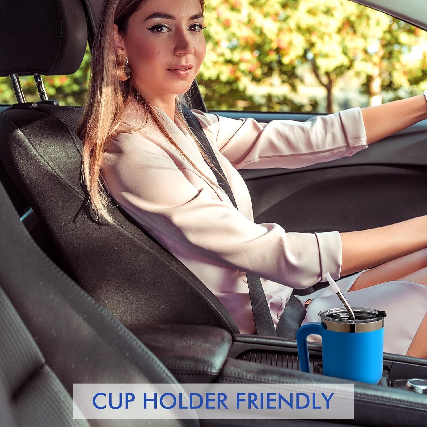 Thermobecher Strohhalm Henkel 304 Edelstahl BPA Frei