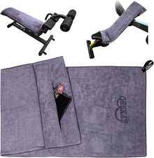 Fitness Handtuch Sporthandtuch rutschfest mit Tasche XL Mikrofaser