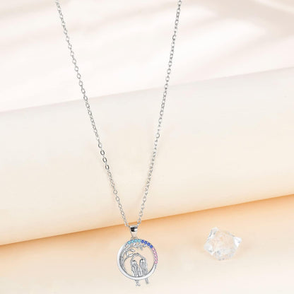 925 Sterling Silber Schwester Kette Halskette Geburtstag Weihnachten Geschenk