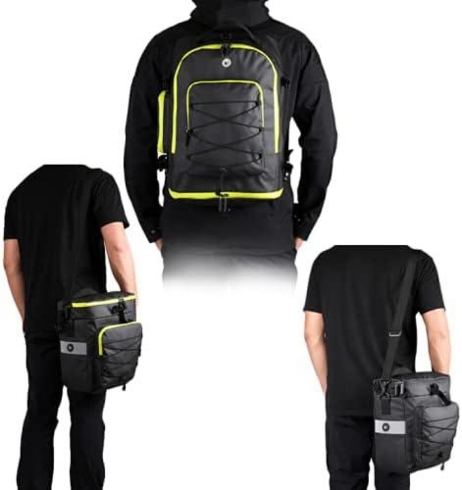 Fahrradtasche 3-in-1 wasserdicht Rucksack Umhängetasche