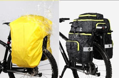 Wasserdichte Fahrradtasche 3-in-1 Multifunktion Gepäckträger Rucksack