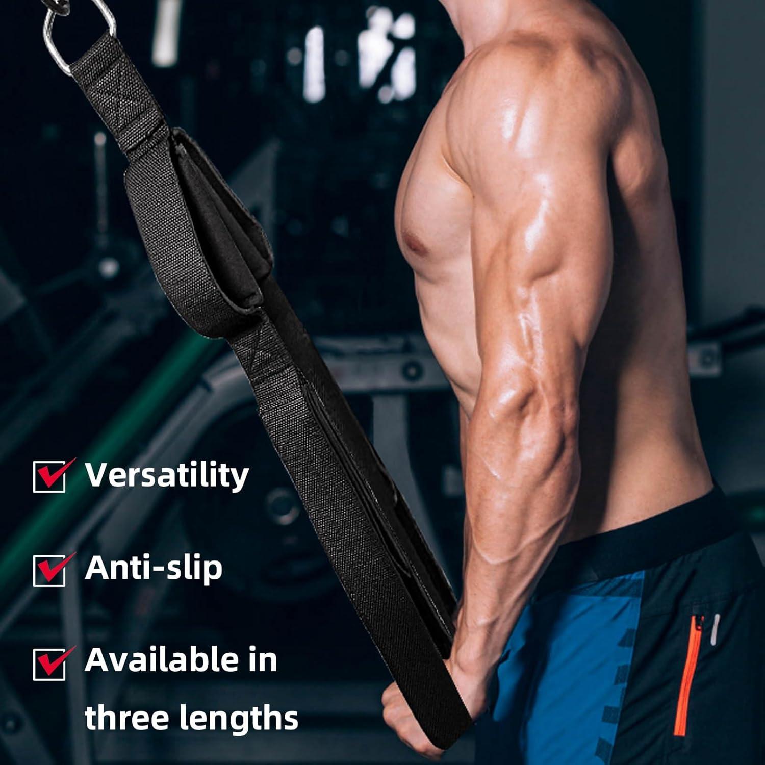 Topfinder Trizepsseil Gym Kabelzug Zubehör Fitness Griffe 3 Längen