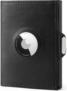Minimale RFID-Schutz Geldbörse Münzfach Schwarz Slim Wallet