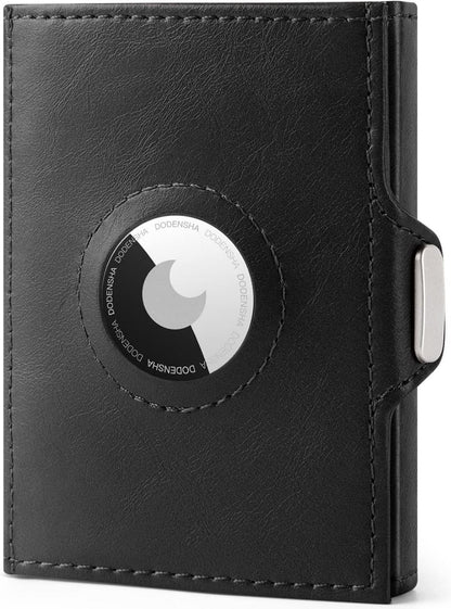 Minimale RFID-Schutz Geldbörse Münzfach Schwarz Slim Wallet