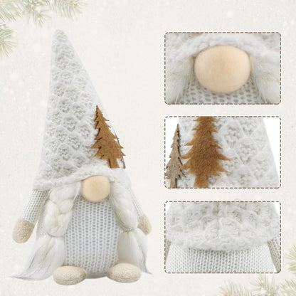 Weihnachtswichtel Set Weiß Christmas Deko Figuren - 2er