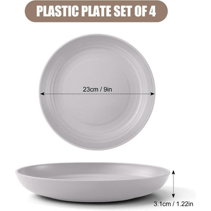 Odoland 23cm tiefe Speiseteller Set