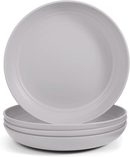 Odoland Leichter, Unzerbrechlicher Teller-Set 4St. Grau